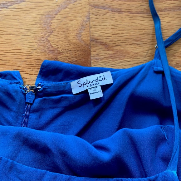 SPLENDID Voile popover Dress A Line Regatta Blue - Picture 5 of 7